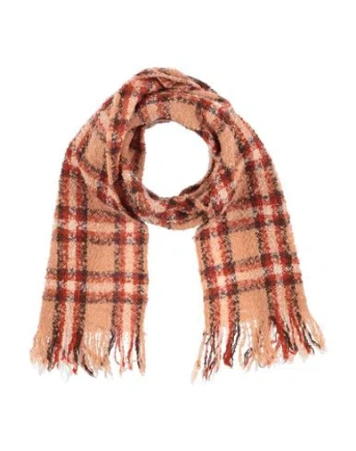 Lovat & Green Woman Scarf Salmon Pink Size - Wool, Nylon