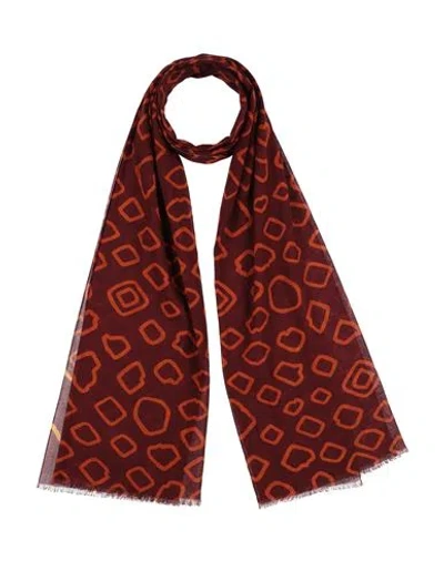 Lovat & Green Woman Scarf Burgundy Size - Cotton