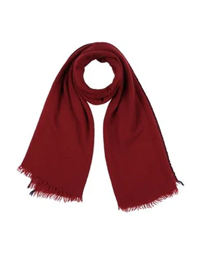 Lovat & Green Woman Scarf Red Size - Wool In Burgundy