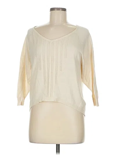 Pre-owned Love 21 Cardigan Sweater In White