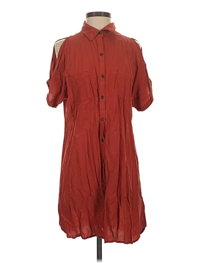 Pre-owned Love 21 Casual Dress In Burgundy