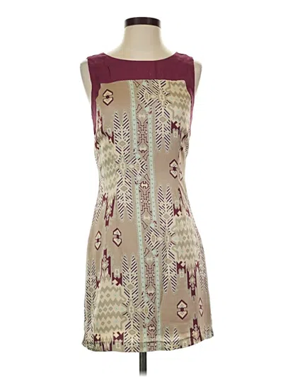 Pre-owned Love 21 Casual Dress In Burgundy