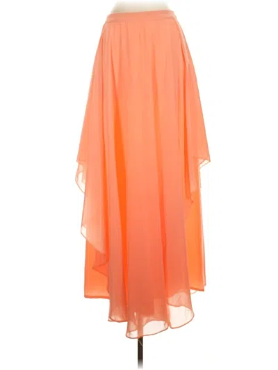 Pre-owned Love 21 Formal Skirt In Orange