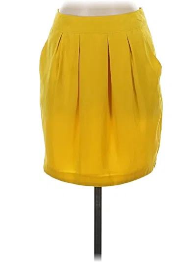 Pre-owned Love 21 Formal Skirt In Yellow