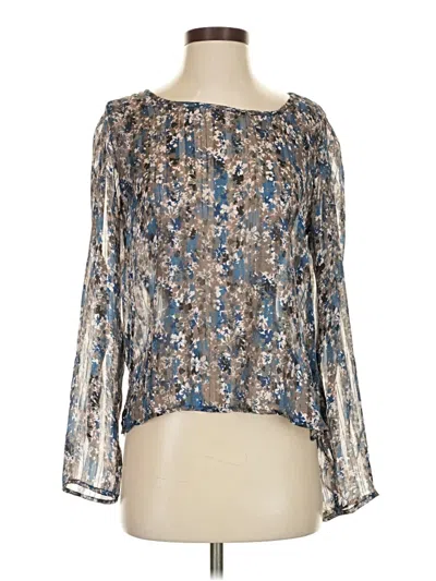 Pre-owned Love 21 Long Sleeve Blouse In Blue