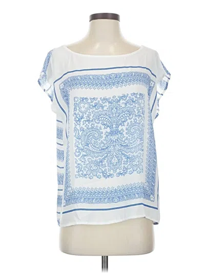 Pre-owned Love 21 Short Sleeve Blouse In Blue