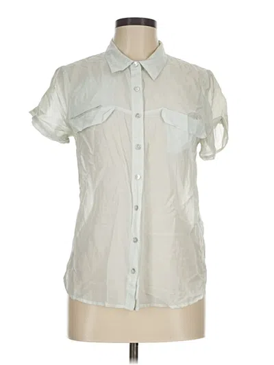 Pre-owned Love 21 Short Sleeve Blouse In Ivory