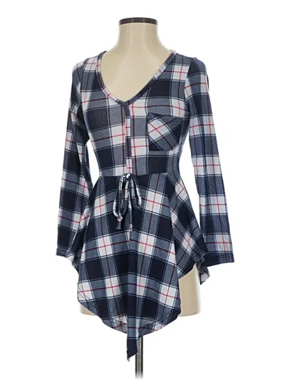 Pre-owned Love 3/4 Sleeve Blouse In Blue