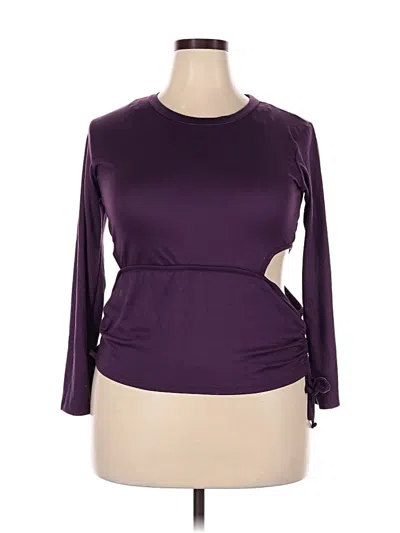 Pre-owned Love 3/4 Sleeve T-shirt In Purple