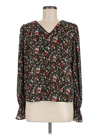 Pre-owned Love Ady Long Sleeve Blouse In Black