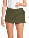 Love Ady Women's Linen Blend Wrap Shorts In Natural