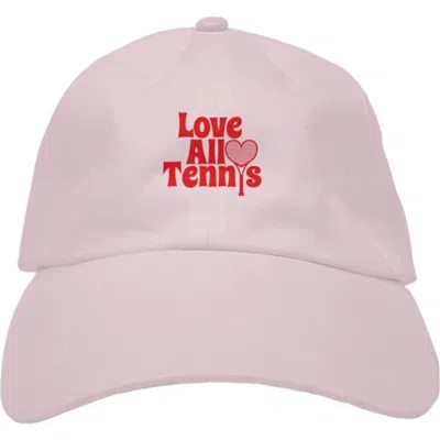 Love All Adult Premium Baseball Hat In Pink