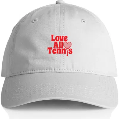 Love All Adult Premium Baseball Hat In White