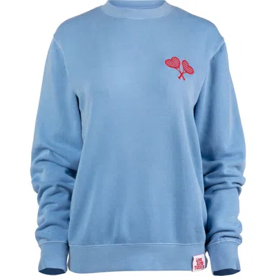 Love All Tennis Blue Fay Crew Neck Sweatshirt