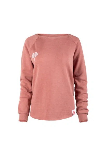 Love All Tennis Courtney Lightweight Wash Sweatshirt In Pink