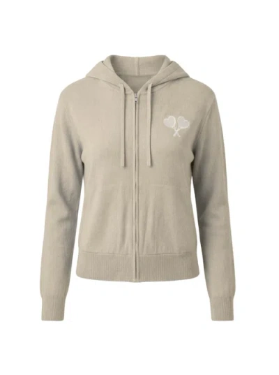 Love All Tennis Courtside Cashmere Sweater In Brown