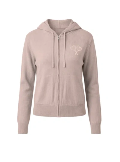 Love All Tennis Courtside Cashmere Sweater In Pink
