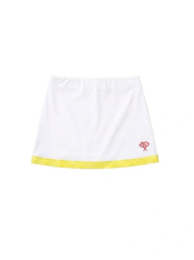 Love All Tennis Kids'  Littles Scarlett Skort In White