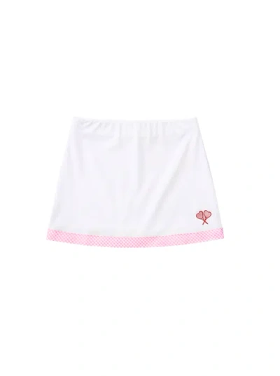 Love All Tennis Kids'  Littles Scarlett Skort In White