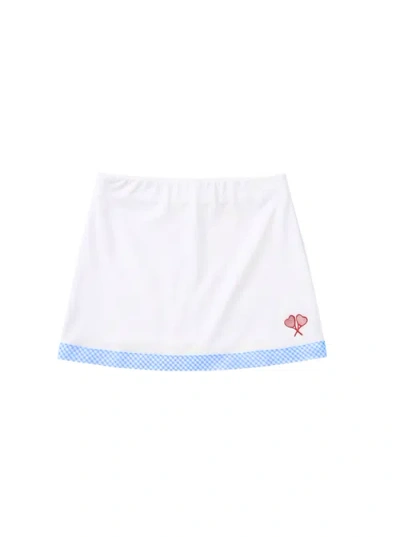 Love All Tennis Kids'  Littles Scarlett Skort In White