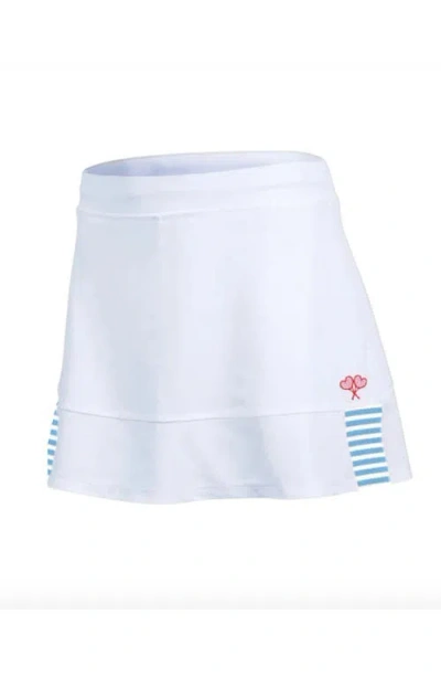 Love All Tennis Tracy Skort Stripes In White