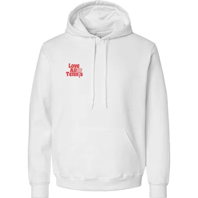 Love All Tennis Whitney Hoodie Sweatshirt In White