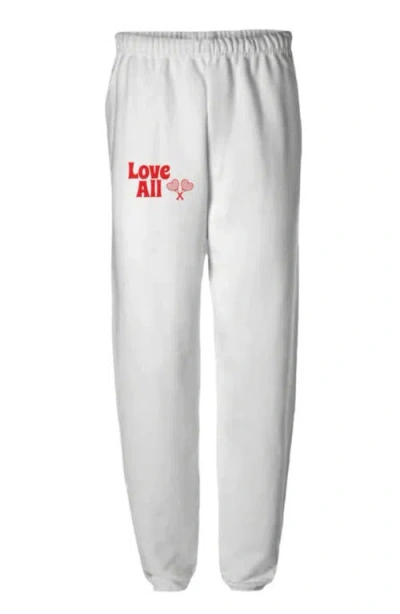Love All Tennis Whitney Sweatpants In White
