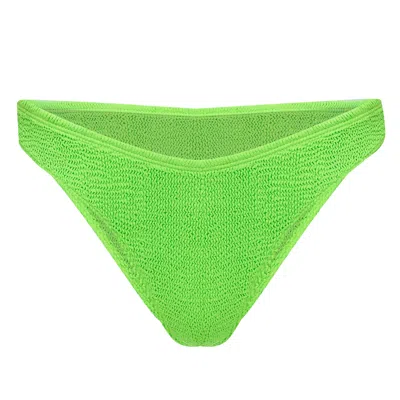 Love & Bikinis Barcelona Classic Bikini Cheeky Bottoms Lime In Green