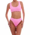 Love & Bikinis Barcelona Classic Bikini Full Strawberry Pink In Pink