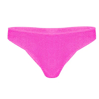 Love & Bikinis Ibiza Thong Bikini Bottoms Hot Pink