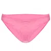 Love & Bikinis Ibiza Velvet Bikini Bottom Pink In Pink