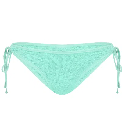 Love & Bikinis Jamaica Side Tie Bottoms Aqua Mint In Blue