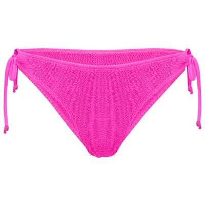 Love & Bikinis Jamaica Side Tie Bottoms Hot Pink