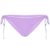 Love & Bikinis Jamaica Side Tie Bottoms Lavander In Purple