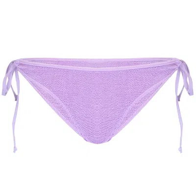 Love & Bikinis Jamaica Side Tie Bottoms Lavander In Purple