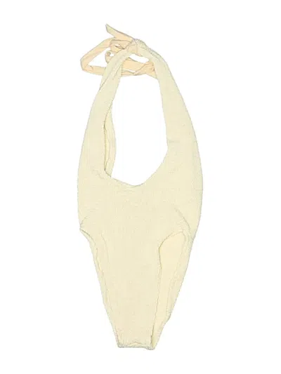 Pre-owned Love & Bikinis One Piece Swimsuit In White