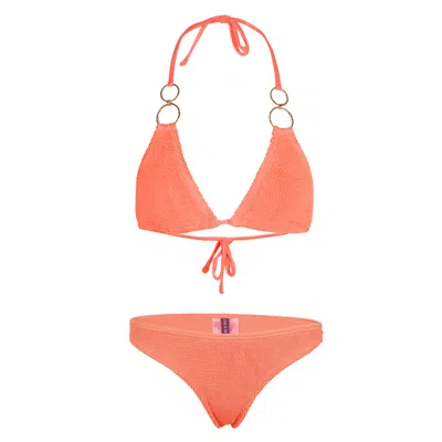 Love & Bikinis Osaka Bikini Top &amp; Barcelona Bottom Tangerine In Orange