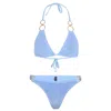 Love & Bikinis Osaka Bikini Top &amp; Dubai Classic Bikini Bottom Serenity In Blue