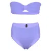 Love & Bikinis Palma Bikini Top &amp; Venice Bottom Lilac In Blue