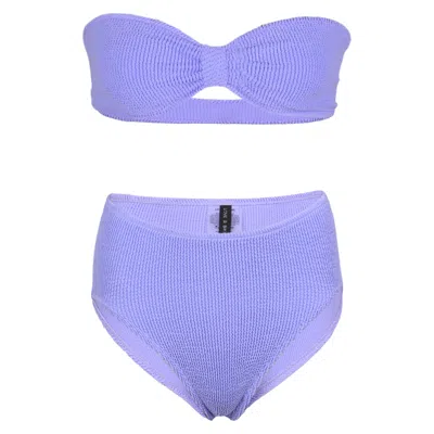 Love & Bikinis Palma Bikini Top &amp; Venice Bottom Lilac In Blue