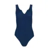 Love & Bikinis St. Barth's One Piece Navy Blue In Blue