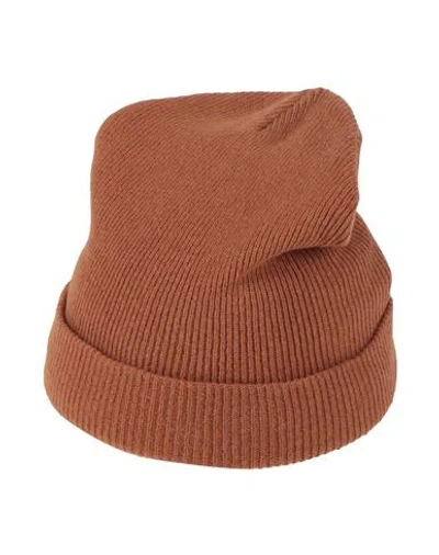 Love & Cashmere Woman Hat Brown Size Onesize Merino Wool, Viscose, Cashmere, Microfiber