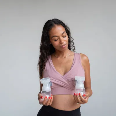 Love And Fit Everyday Luxe 3.0 Nursing & Hands-free Pumping Bra In Pink