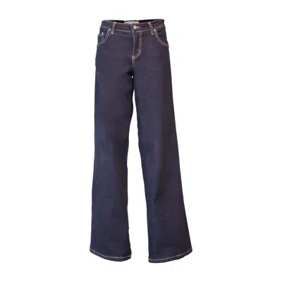 Love And Nostalgia Blue Bob Super Wide Jean Dark Ink