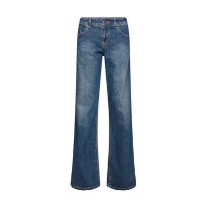 Love And Nostalgia Blue Buckle-up Bob Jean - Dirt Bag Wash