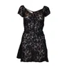 Love And Nostalgia Women's Black Courtney Lace Dress In Black