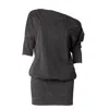 Love And Nostalgia Women's Black Gabby Ballet Tee Dress