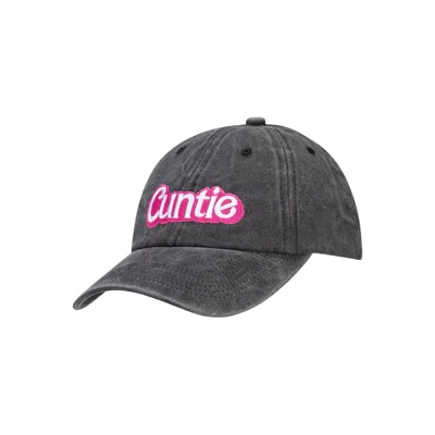 Love And Nostalgia Women's Black / Pink Cuntie Cap - Pigment Black In Multi