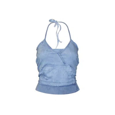 Love And Nostalgia Women's Blue Brittany Halter Top