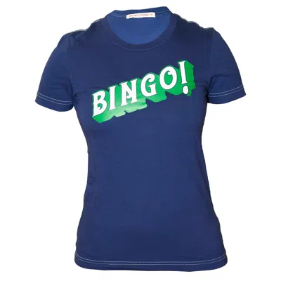 Love And Nostalgia Women's Blue Margot Tee - Bingo
